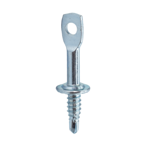 Minerallac 1/4" x 3" Acoustical Eye Lag Screws for Wood Applications - Zinc Plated Steel Construction, 100 Pack