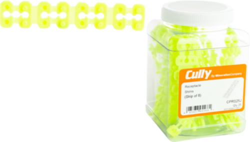 Minerallac Receptacle Shims 1/8" Spacing with 8 Foldable Tear-Off Segments per Strip