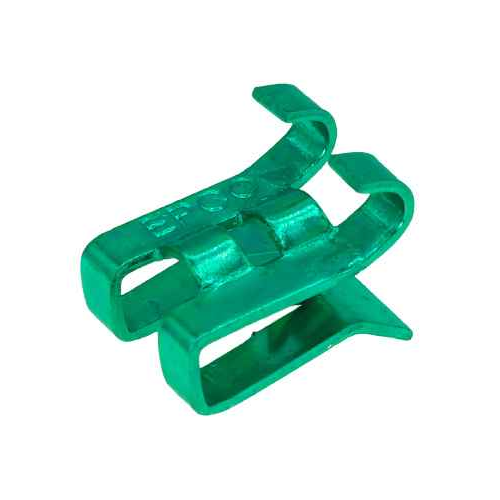 Minerallac Universal Grounding Clips #10-12-14 AWG Green Zinc Plated Chromate Electrical Grounding System, 100 Pack