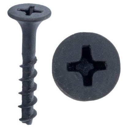 Minerallac #6 x 2" Drywall Screws with Bugle Head and Black Phosphate Finish