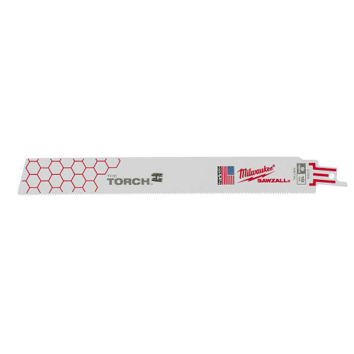 Milwaukee Tool 48-00-5788 9" 18 TPI TORCH, SAWZALL Blade for Medium Metal (5 PK)