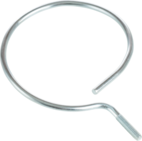 Minerallac 4" Steel Bridle Ring with 1/4"-20 Thread and Zinc Plated Finish Minerallac 4" Steel Bridle Ring with 1/4"-20 Thread and Zinc Plated Finish