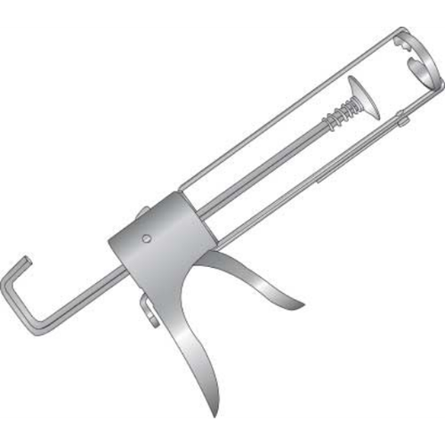 Minerallac Economy Caulking Gun Model 77 with 6:1 Thrust Ratio and Ratchet Rod