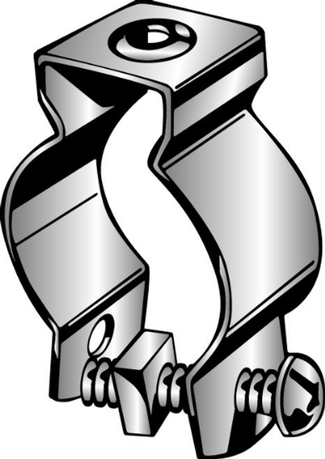 Minerallac 2" Conduit Hanger with Bolt and Nut - Zinc Plated Steel Construction for EMT/Rigid/IMC Minerallac 2" Conduit Hanger with Bolt and Nut - Zinc Plated Steel Construction for EMT/Rigid/IMC