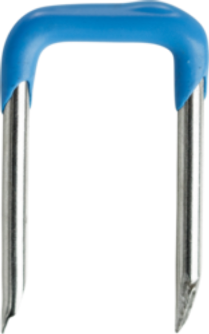 Minerallac PVC Dipped Metal Cable Staples - 3 Conductor #10-#14 Wire - 1-1/4" x 9/16" Blue Insulated