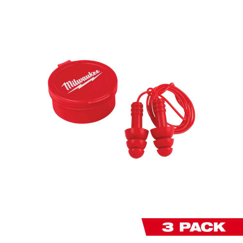 Milwaukee Tool 48-73-3151P 3PK Reusable Corded Earplugs