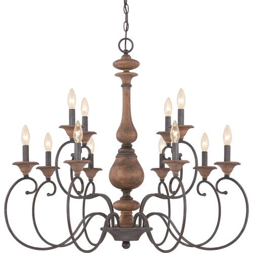 Quoizel  Traditional Chandelier 12 light QZL-ABN5012