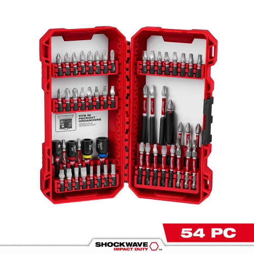 Milwaukee Tool 48-32-4010 54PC SHOCKWAVE, Impact Duty Driver Bit Set