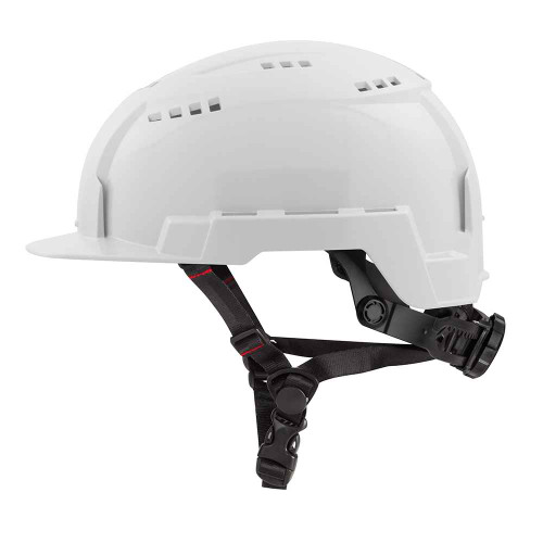 Milwaukee Tool 48-73-1320 White Front Brim Vented Safety Helmet (USA) - Type 2, Class C