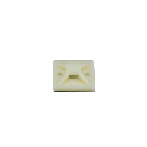 Panduit SMP16A-C StrongHold 1"x1" Cable Tie Mount, Natural Nylon 6.6 with Adhesive Tape