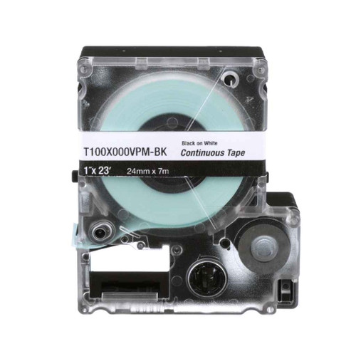 Panduit T100X000VPM-BK PXE, T100X000VPM-BK MP Printer Cont. Tape, Safety & ID, Vinyl, Black/White