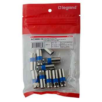 On-Q AC3008-10 Compression RG6U/Q F Plug AC3008-10