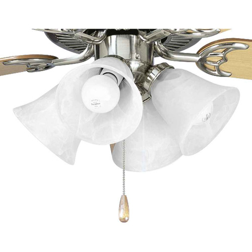 Progress Lighting P2610-09 AirPro Collection Four-Light Ceiling Fan Light