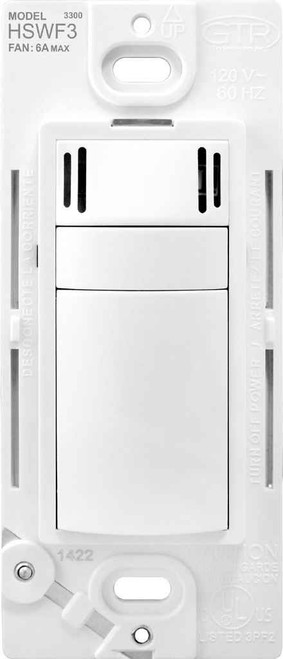 Pass & Seymour HSWF3W Humidity Based Fan Control, White