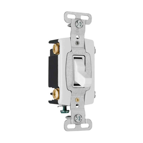 Pass & Seymour CSB20AC4W Hard Use Specification Grade Switch, White
