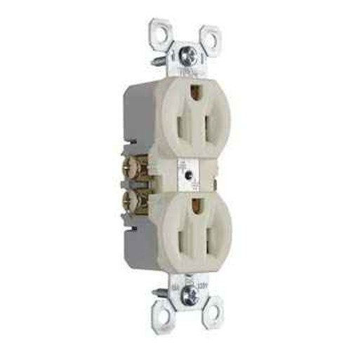 Pass & Seymour 3232LA Trademaster 15A/125V Duplex Receptacle, Light Almond Pass & Seymour 3232LA Trademaster 15A/125V Duplex Receptacle, Light Almond