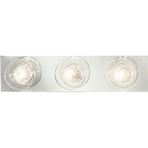 Progress Lighting P3333-15 Three-Light broadway lighting strip in Polished Chrome finish