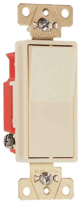 Pass & Seymour 2621I 20A 120V/277V Specification Grade Single Pole Decorator Paddle Switch, Ivory