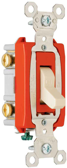 Pass & Seymour PS20AC2I Industrial Extra Heavy Duty Specification Grade Switch, Ivory