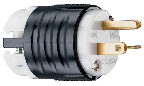 Pass & Seymour PS5466X Straight Blade PLUG 3W 20A 250V BandW PS5466X