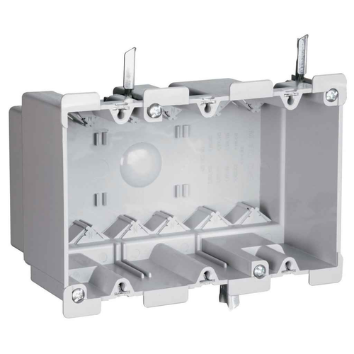 Pass & Seymour S352W Old Work Switch and Outlet Box with Quick/Click, Thermoplastic