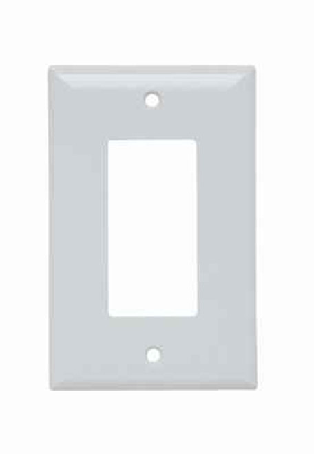 Pass & Seymour SPJ26W Junior Jumbo 1-Gang Thermoset Wall Plate, 1 Decorator Opening, White