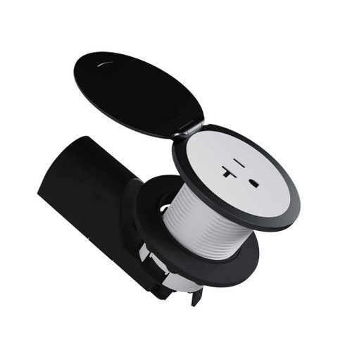 Pass & Seymour CP498LBK Kitchen Countertop Outlet Lid, Matte Black Pass & Seymour CP498LBK Kitchen Countertop Outlet Lid, Matte Black