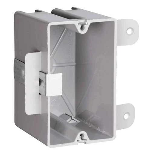 Pass & Seymour S118B50 Quick/Click Wood & Steel Stud Bracket Box, Thermoplastic