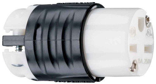 Pass & Seymour PS5669X 15A, 250V Extra-Hard Use Spec-Grade Connector, Black and White Pass & Seymour PS5669X 15A, 250V Extra-Hard Use Spec-Grade Connector, Black and White