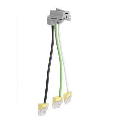 Pass & Seymour PTRA6STRBP PlugTail Right Angle Wire Connector, 12 AWG Stranded, 6-Inch