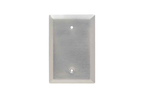 Pass & Seymour SSO13 Jumbo 1-Gang 302/304 Stainless Steel Wall Plate, Blank, Box Mounted