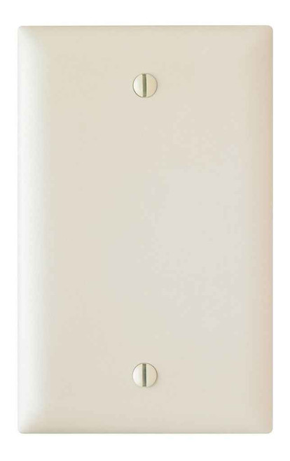Pass & Seymour TP13LA TradeMaster 1-Gang Nylon Wall Plate, Blank, Box Mounted, Light Almond