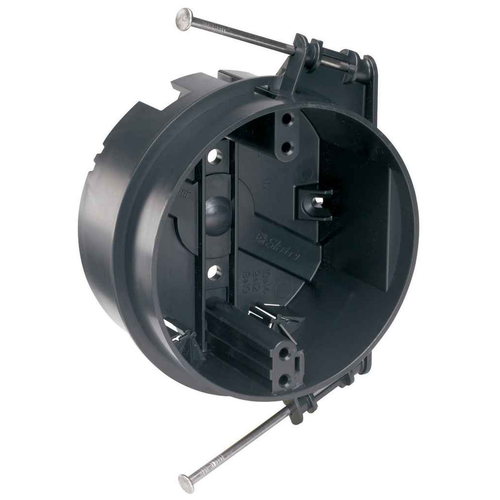 Pass & Seymour S120RAC 4-inch Round Ceiling Box, Thermoplastic