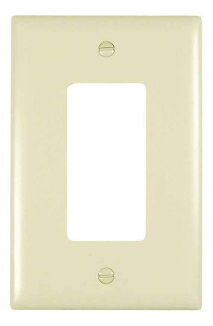 Pass & Seymour TPJ26I TradeMaster Junior Jumbo 1-Gang Nylon Wall Plate, 1 Decorator Opening, Ivory Pass & Seymour TPJ26I TradeMaster Junior Jumbo 1-Gang Nylon Wall Plate, 1 Decorator Opening, Ivory