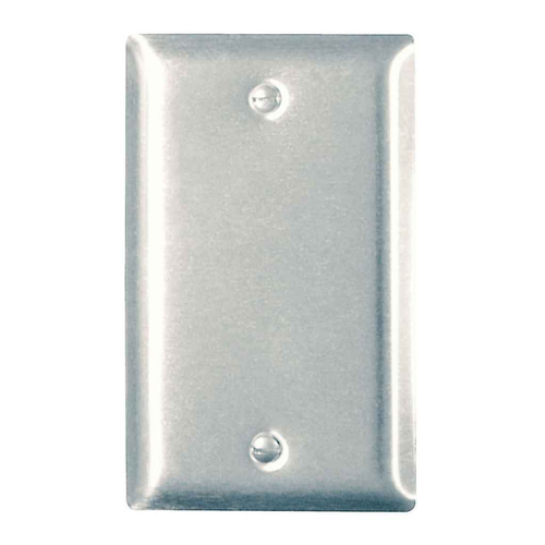 Pass & Seymour SS13 1-Gang 302/304 Stainless Steel Blank Wall Plate, Box Mounted