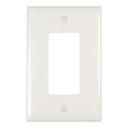 Pass & Seymour TPJ26W TradeMaster Junior-Jumbo 1-Gang Decorator Nylon Wall Plate, White