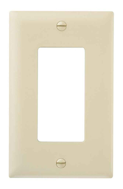 Pass & Seymour TP26I TradeMaster 1-Gang Nylon Wall Plate, 1 Decorator Opening, Ivory Pass & Seymour TP26I TradeMaster 1-Gang Nylon Wall Plate, 1 Decorator Opening, Ivory