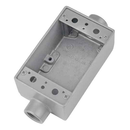 Thomas & Betts AFSC-2 3/4 IN, 1G-FS BOX, ALUM, THRU-FEED
