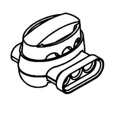 Scotchlok 314U IDC Pigtail Electrical Connector 22-14 AWG Self-Stripping Flame Retardant White, 100 Pack