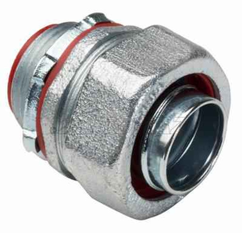 Topaz Lighting 473S 1" Straight Liquidtight Connector with Insulated Throat