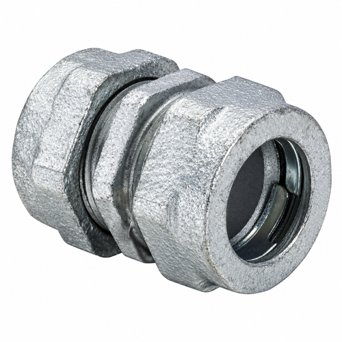 Topaz Lighting 251M 1/2" Malleable Iron Compression Coupling for Rigid/IMC Conduit