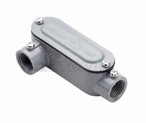 Topaz Lighting LR3SSCG 1" EMT & Rigid Combo LR Type Aluminum Conduit Bodies with Covers & Gaskets
