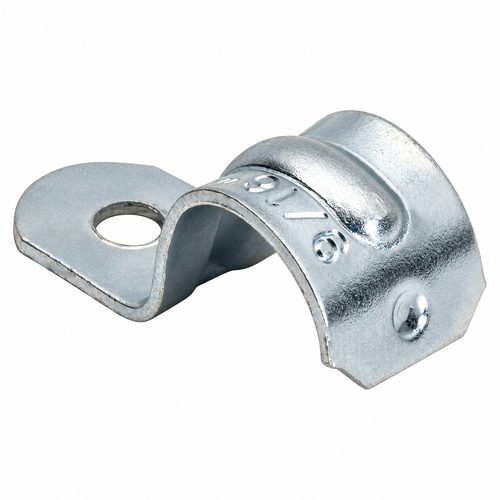 Topaz Lighting 510BX One-Hole BX Cable Strap, 14/2-10/3, Zinc-Plated Steel