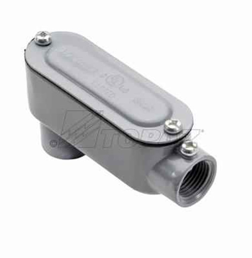 Topaz Lighting LB6SSCG 2" EMT & Rigid LB Type Combination Conduit Body with Cover & Gasket