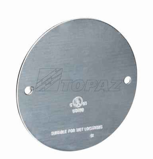 Topaz Lighting WRCB Blank Round Weatherproof Cover with Gasket