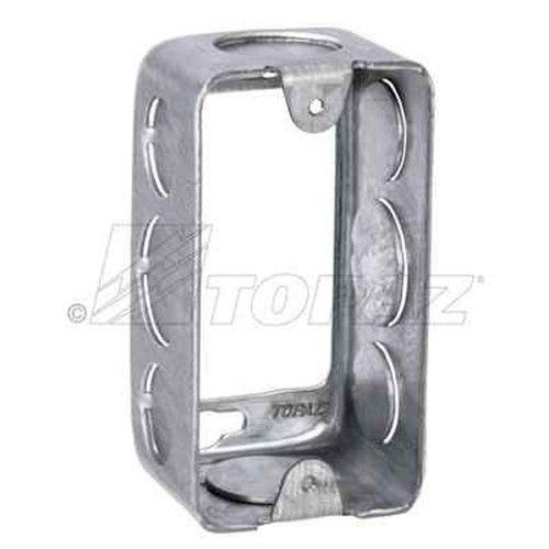 Topaz Lighting H4457 4" x 2" Galvanized Steel Drawn Handy Box, 1/2" & 3/4" Knockouts