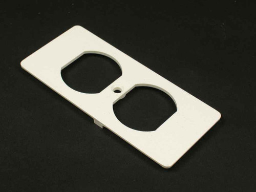 Wiremold 5507D 5500 Series Duplex Recptacle Faceplate Fitting, Ivory