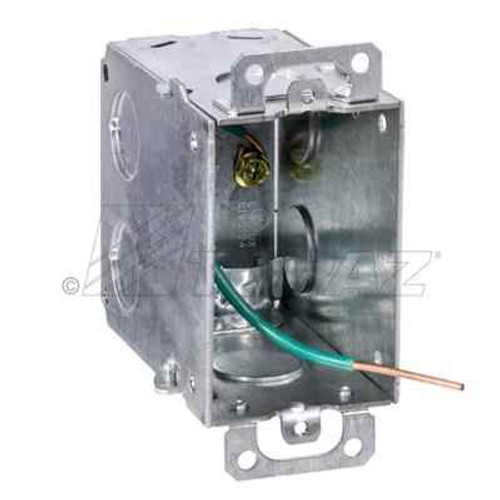 Topaz Lighting SBG601 3" X 2" Gangable Switch Boxes 1-1/2" Deep with NM Clamps