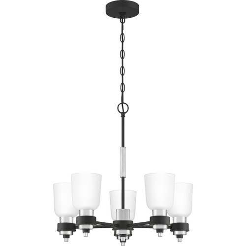 Quoizel  Transitional Chandelier 5 light brushed niickel QZL-CRD5023