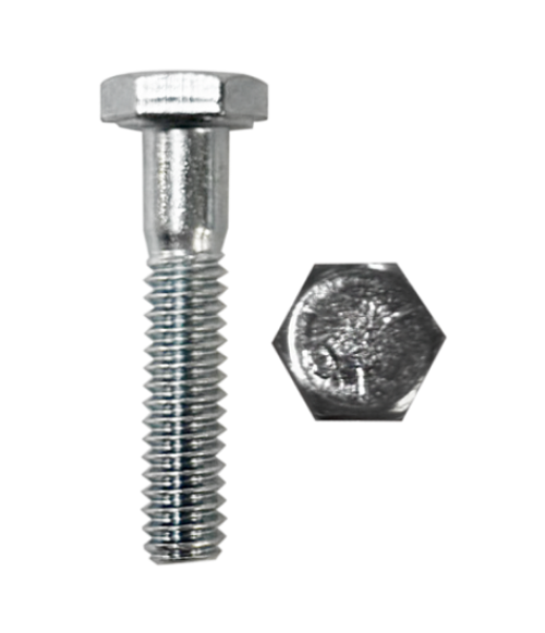 Minerallac Grade 5 Steel Hex Head Cap Screw 3/8-16 x 2" Zinc Plated Partial Thread Minerallac Grade 5 Steel Hex Head Cap Screw 3/8-16 x 2" Zinc Plated Partial Thread